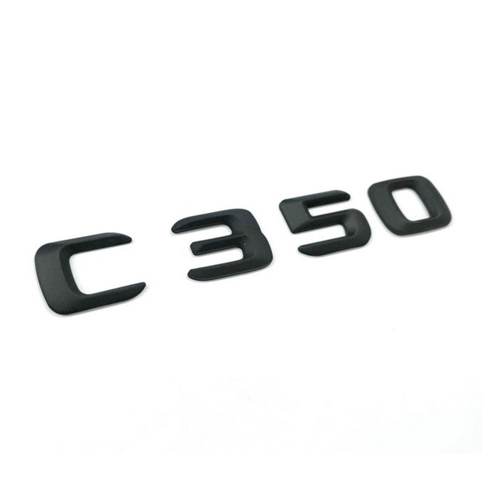 JR-佳睿精品 15-16 Benz 賓士 尖型 C350 消光黑 霧面黑 後箱 字體 字貼 標誌 平光黑