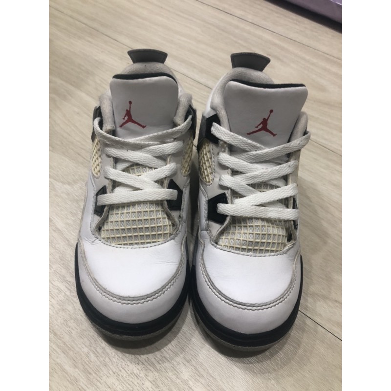 二手童鞋 兒童喬丹 正版Air Jordan 4代 16cm