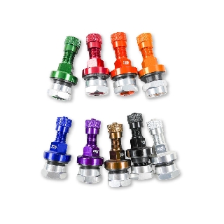 POSH | CNC 鋁合金 直立式 風嘴頭 氣嘴頭 打氣頭 輪框氣嘴 10MM 多顏色可選 適用 各車系