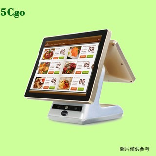 5Cgo【含稅】佳維視J09雙屏智慧餐飲收銀機一體機超市收款機高品質金黑銀色咖啡水果服裝店專用522069401594