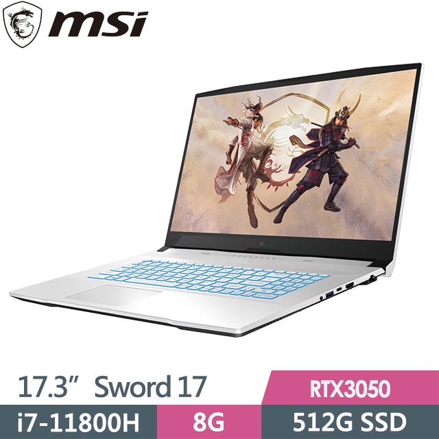 MSI Sword 17 A11UC 043TW i7 11800H 8G 512G SSD   RTX3050 4G