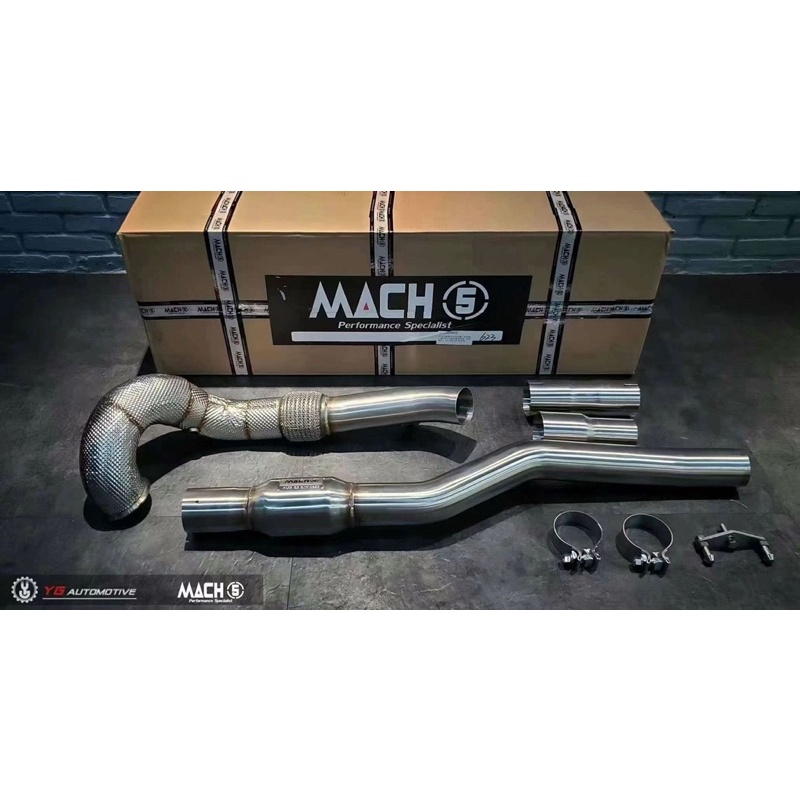 GOLF R MK7 MACH5200鉬當派 #GOLF R#MK7 #VW #downpipe#排氣管#audi#A3