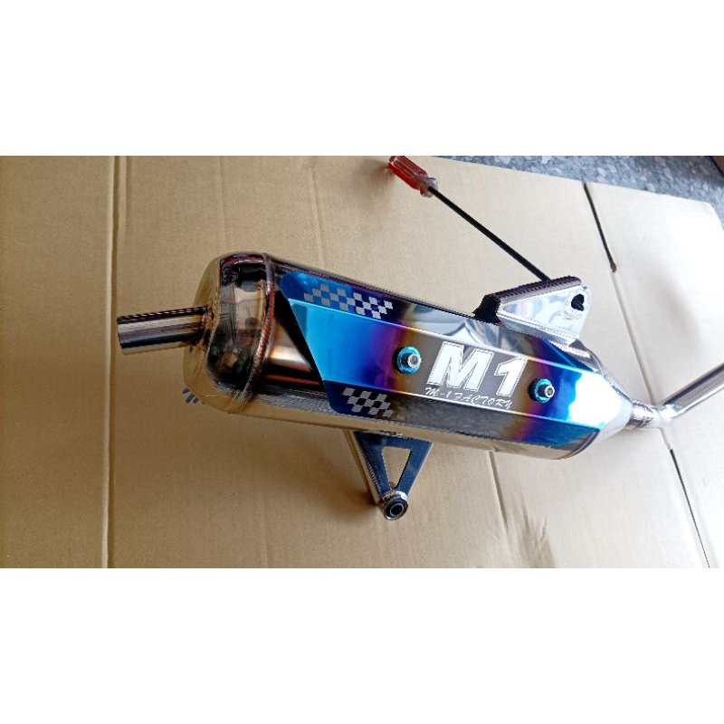 M1工廠 M-1排氣管 M1排氣管 JETSL 加速管 回壓管 靜音管  JET SL 防燙片可選 碳纖維