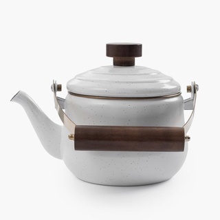 BAREBONES Enamel Teapot - Eggshell White 琺瑯茶壺 琺瑯壺-白