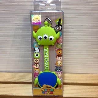 阿虎會社【A - 673】正版 迪士尼 Tsum Tsum 玩具總動員 三眼怪 捲線器兼防塵塞兼吊飾 3合1