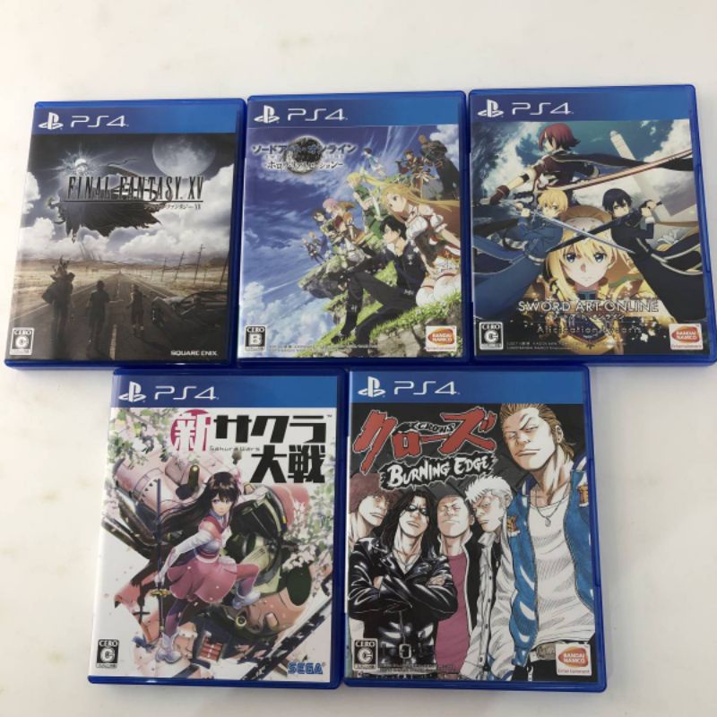 PS4 遊戲任挑三片1100元 收藏價 PS5大缺貨 只好先玩ps4 太空戰士 櫻花大戰 刀劍神域 2021