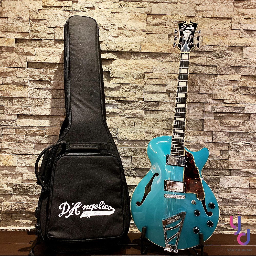 分期免運 千元配件 D'Angelico Premier SS 藍色 爵士 電 吉他 半空心 Jazz es339