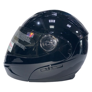 THH T-797A+素色 亮黑 雙層鏡片 可樂帽 汽水帽 可掀式 全罩 安全帽《遠古騎士》