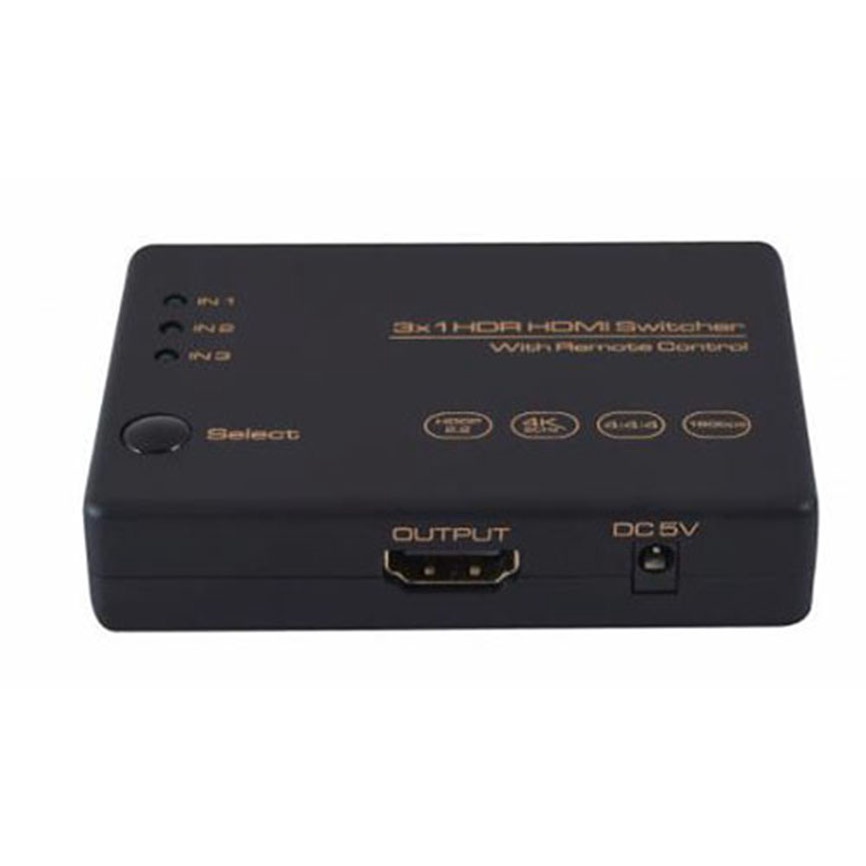 AIS HDMI 2.0 三進一出切換器 支持4K60HZ/HDR/HDCP2.2 精品性能穩定 HDSW0024M1