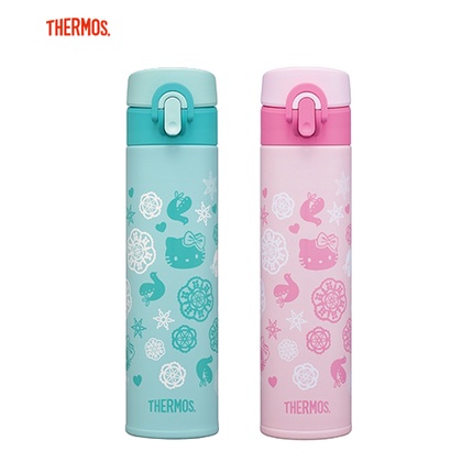 福利品 Thermos 膳魔師 Hello Kitty 不銹鋼真空保溫瓶 400ML JNI-400KT 保溫杯 保冷瓶