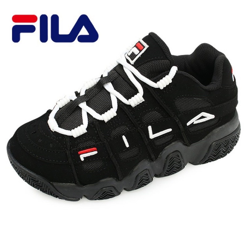 FILA-黑色復古老爹鞋(二手)24號-FS1HTB 1052X BBK