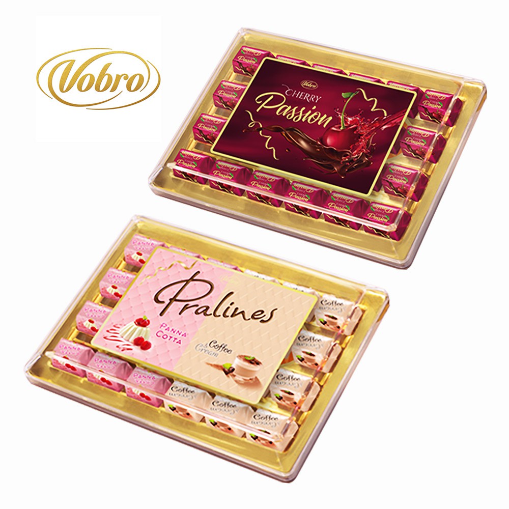 Vobro夾心巧克力禮盒(義式奶酪&amp;咖啡奶酪/櫻桃酒心)