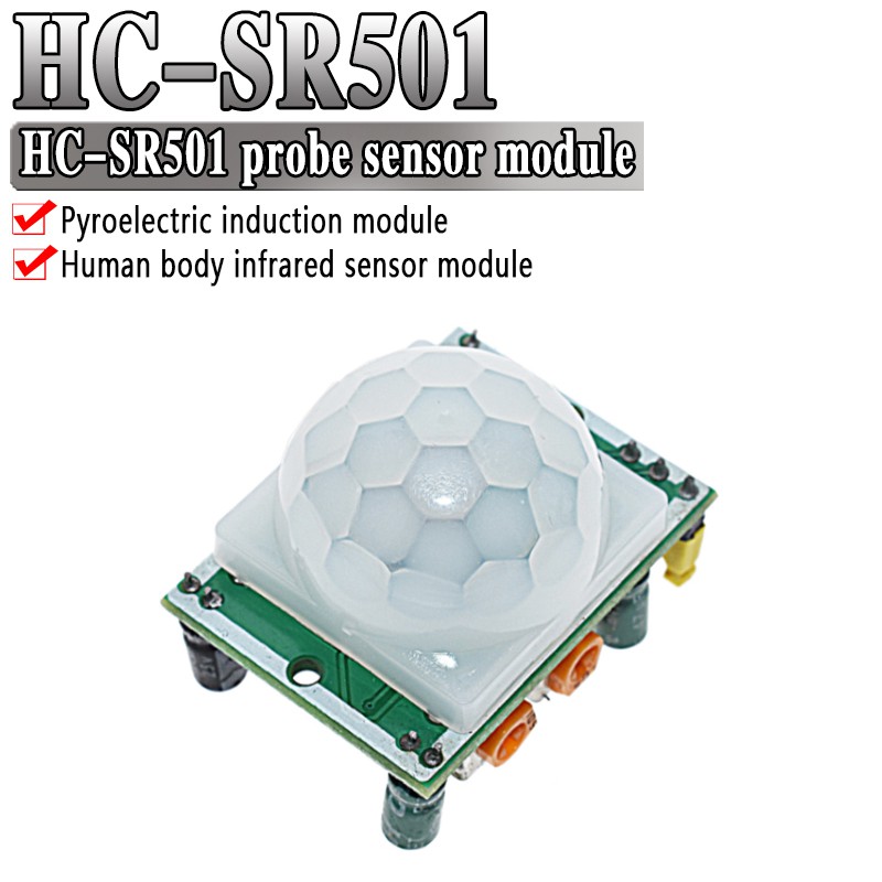 1pcs/2pcs HC-SR501 Adjust IR 熱釋電紅外 PIR 運動傳感器檢測模塊適用於 arduino