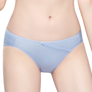 SWEAR 思薇爾 青春日記系列 M-XL 素面 低腰 三角 女內褲 (粉蝶藍)