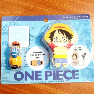 日本大阪環球影城 海賊王 one piece 魯夫 捲線器 跑得快 鴨子 IPHONE充電線保護頭