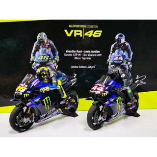 稀有Minichamps 1/12 1:12 YAMAHA YZR-M1 2019羅西 Rossi &漢密爾頓摩托車模型