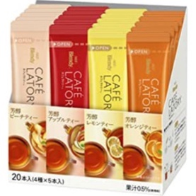 【現貨免等】日本AGF Blendy Cafe Latory 綜合水果茶 水蜜桃茶/蘋果茶/柚子茶/橘子茶 20入