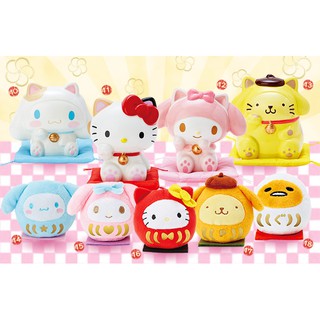 【頑R】現貨 正版 三麗鷗 迷你造型玩偶 娃娃 達摩 Hello kitty 美樂蒂 布丁狗 大耳狗 蛋黃哥 小玩偶