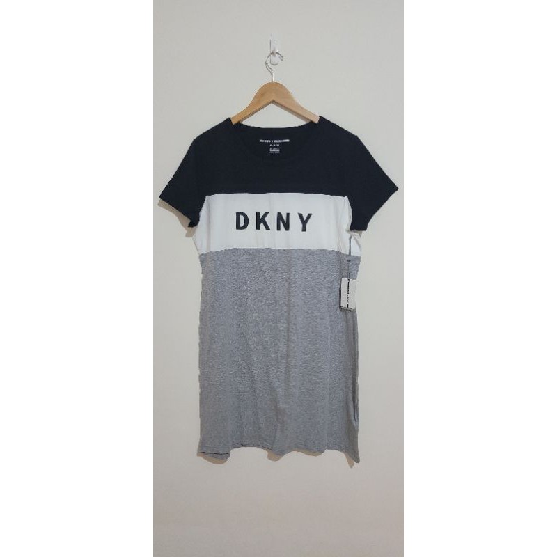 《DKNY SPORT》美國帶回全新正品！！黑白灰拼色短袖連身裙