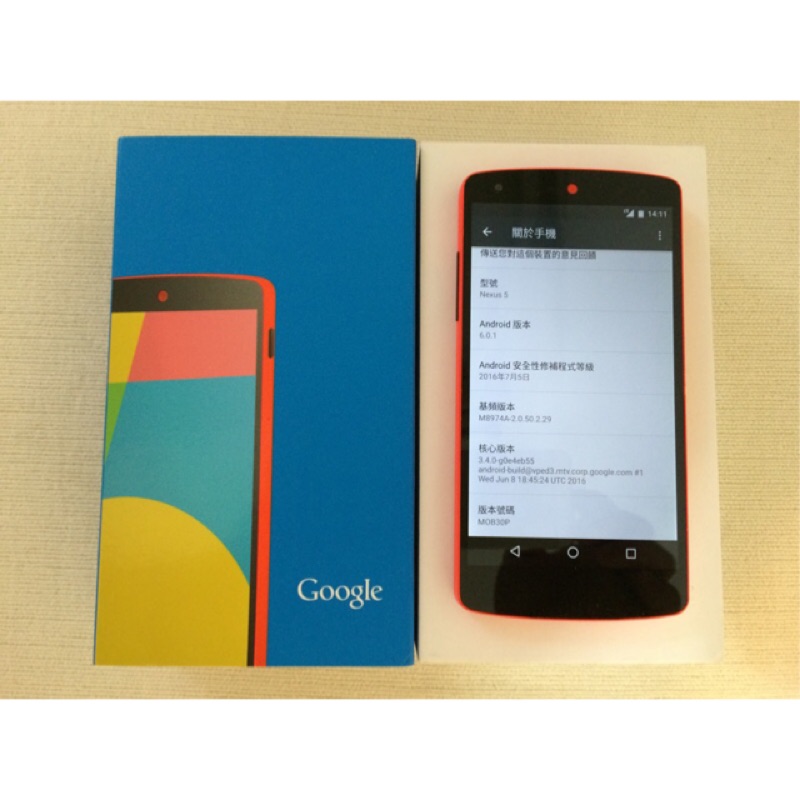 免運費 LG Google Nexus 5 日版 32G 紅 D821 備用出清