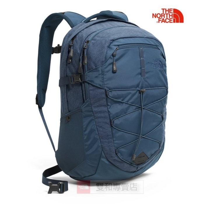 滿3000免運-[雙和專賣店] The North Face 28L 15吋電腦背包/CHK4/蔭藍灰 蔭藍