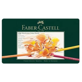 德國輝柏 FABER-CASTELL 110011 藝術家級油性色鉛筆 綠盒 120色鐵盒裝