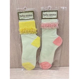 現貨 日本 tutuanna 日系 玻璃襪 透明襪 女襪 socks 水晶襪 絲襪 長襪
