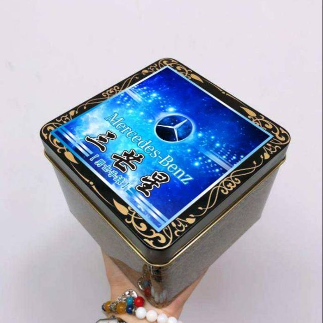 #現貨 賓士三芒星手錶鐵盒(已包膜) 一組5個850元 鐵盒尺寸13*13*10cm
