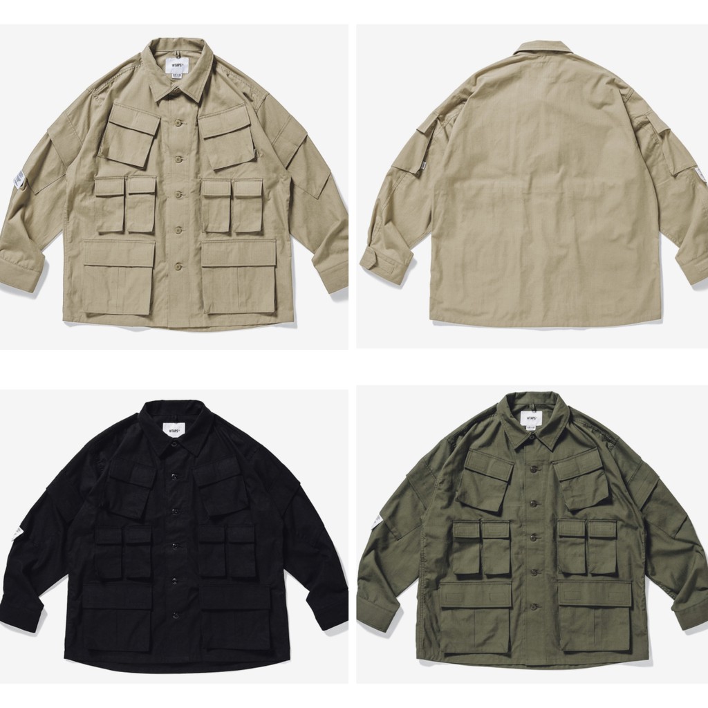 WTAPS 20AW MODULAR LS COTTON. RIPSTOP S