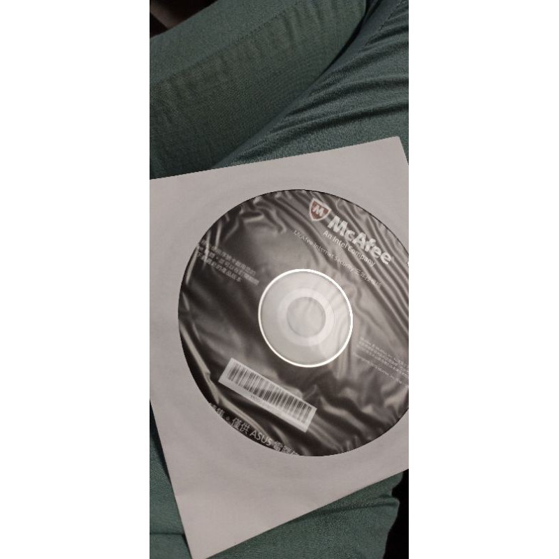 McAfee防毒軟體三年並且附光碟版只能授權一台