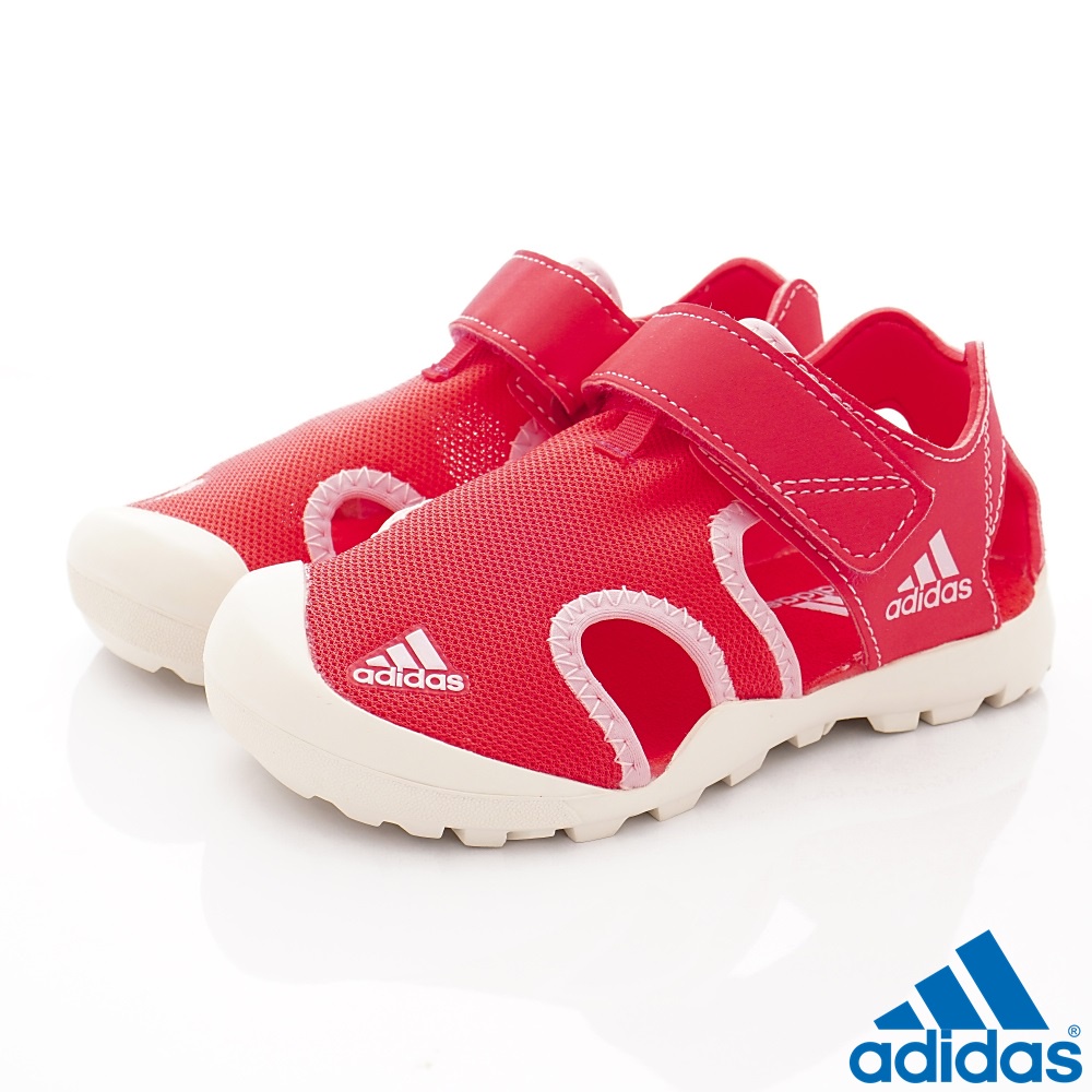 adidas&gt;&lt;愛迪達前衛流行透氣運動涼鞋0702/紅(中大童段)22cm.23cm(零碼)