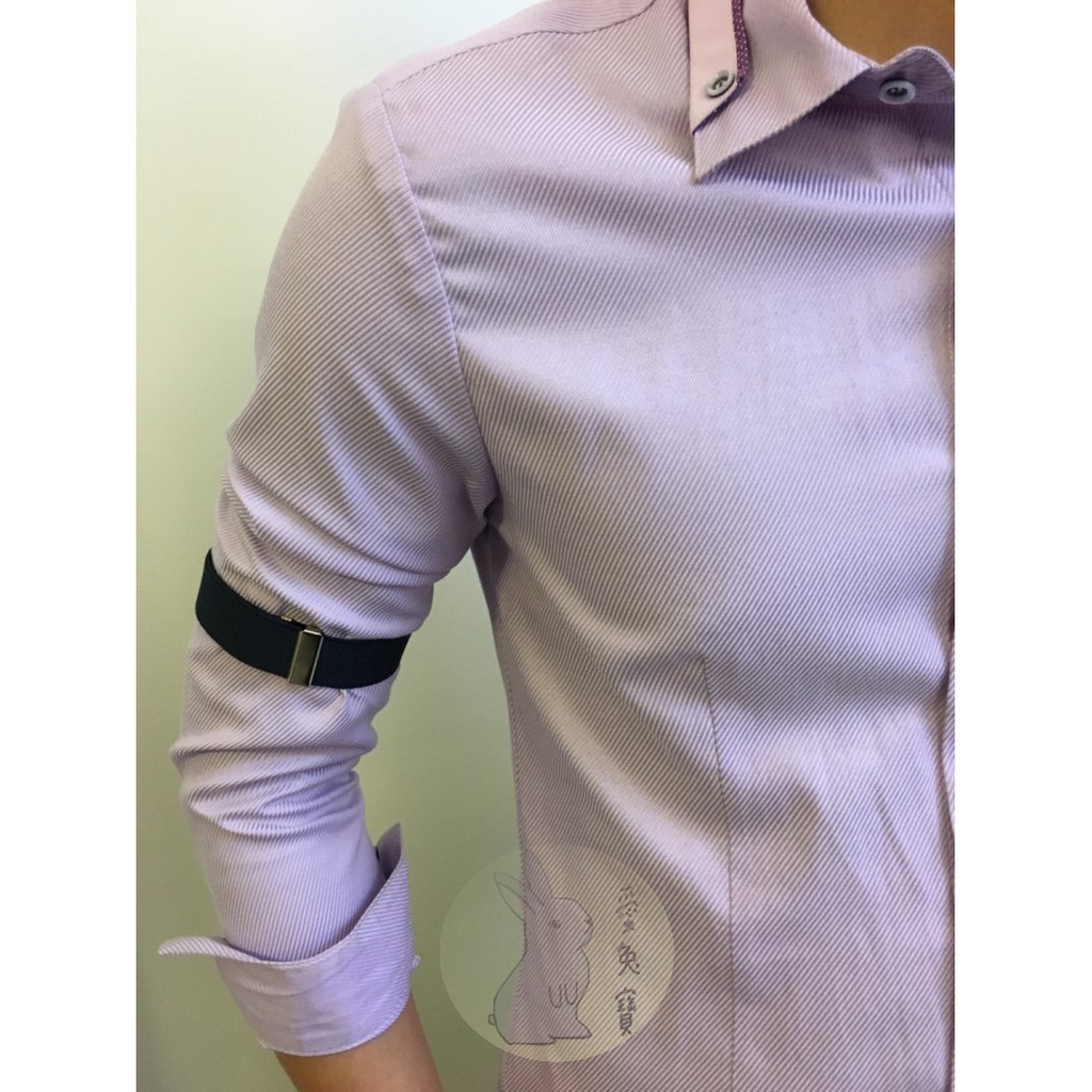 現貨 手工 台灣製袖扣襯衫防滑綁帶袖口束帶襯衫袖口帶 愛兔寶 防止袖口滑落袖口帶袖環西裝束口帶袖口防滑