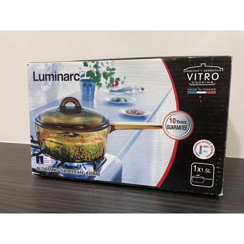 法國Luminarc 樂美雅 超耐熱玻璃1.5L單把鍋