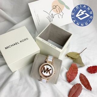 免運 帝安諾-實體店面 Michael Kors MK 經典LOGO水鑽 時尚腕錶 手錶 玫瑰金 雙色 MK6365
