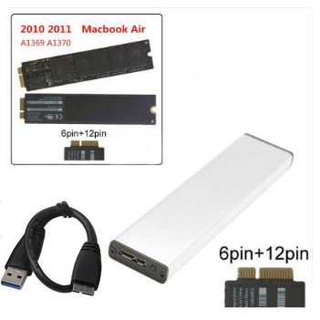 (讓您把Macbook Air2010&amp;2011 SSD變外接硬碟不求人!)NFGG特規SSD外接盒(A1369、70)