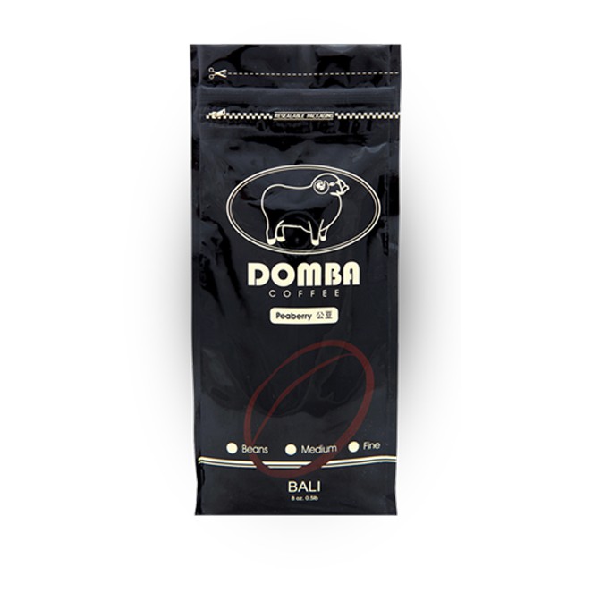 咖啡公豆 峇里島小綿羊黃金咖啡 DOMBA COFFEE Peaberry（半磅/225g）