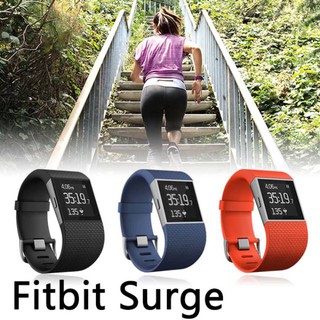 【Fitbit Surge】智能樂活全能運動手環 心跳 步數 睡眠偵測 內建心率+GPS紀錄(橘紅色/S號)
