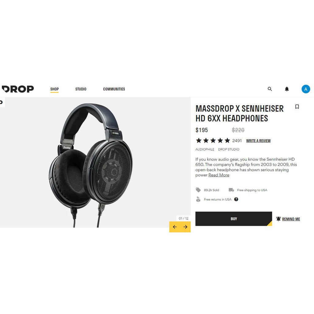 【蝦爸代購】代購MASSDROP X SENNHEISER HD 6XX HEADPHONES森海塞爾 耳機