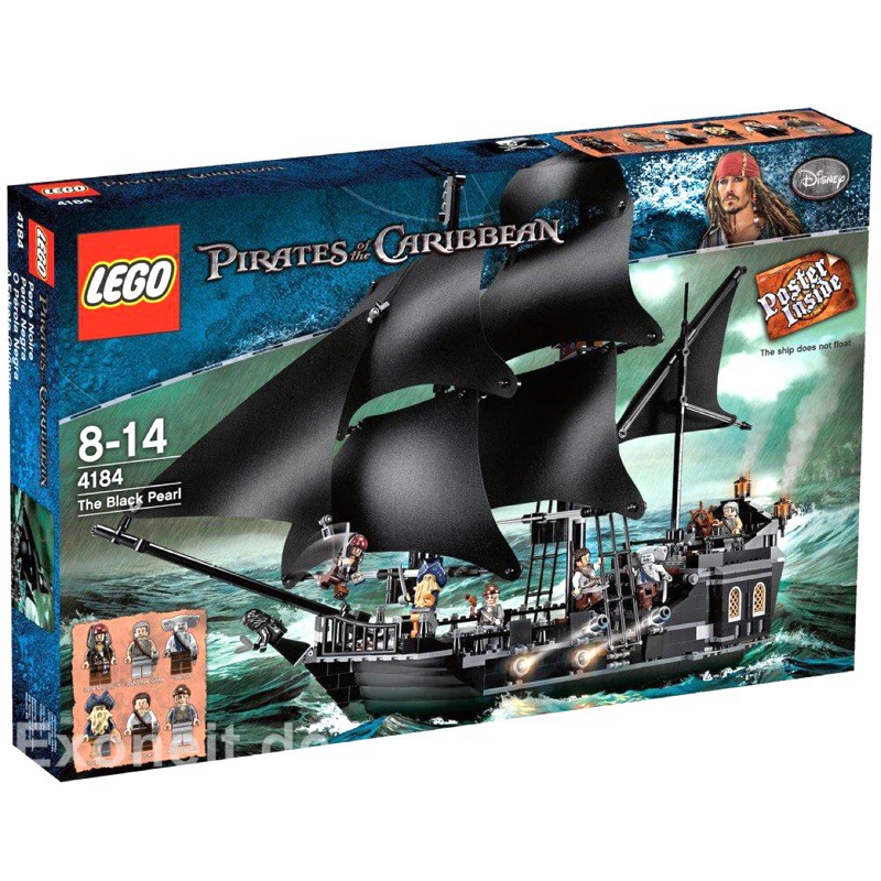 復刻版兼容樂高lego 4184 黑珍珠號神鬼奇航鬼盜船 蝦皮購物
