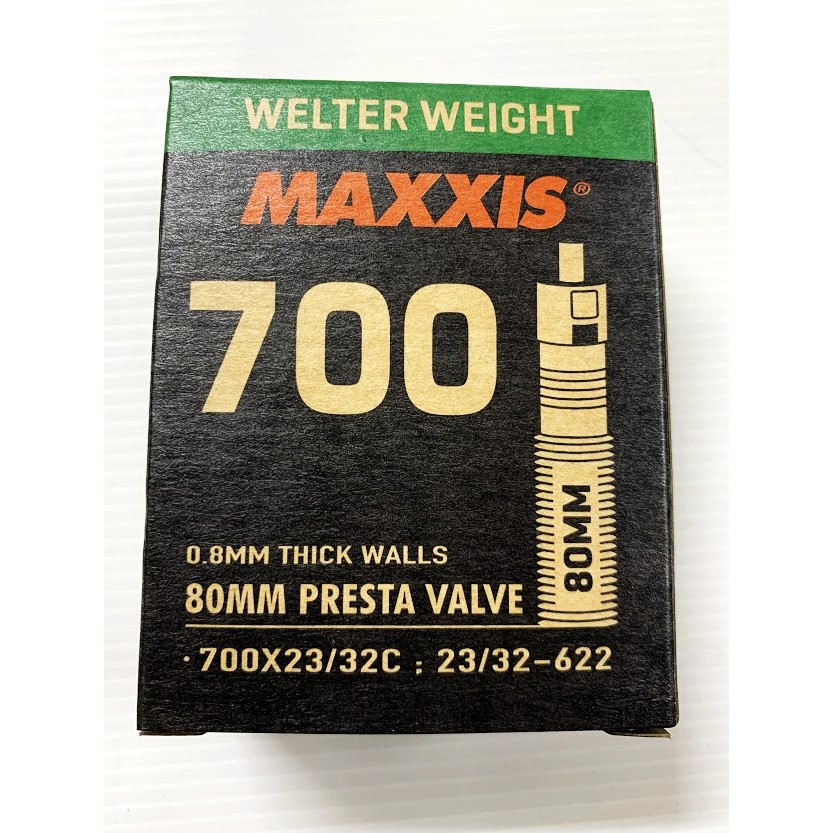 【小謙單車】全新盒裝瑪吉斯 MAXXIS 700×23/32C可拆式法嘴內胎(80mm長)700*23/32C法式氣嘴