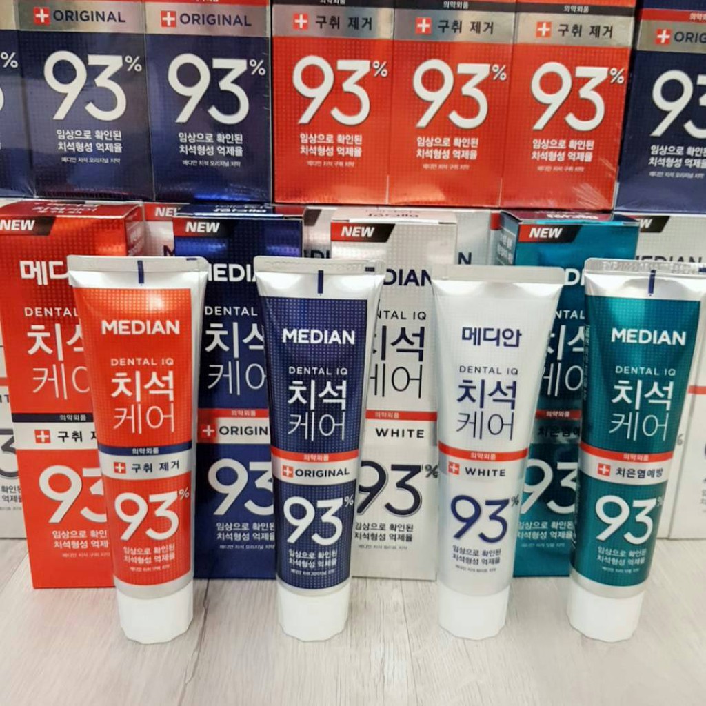 韓國正品 Median 93% 強效 淨白 去垢 牙膏 120g~現貨