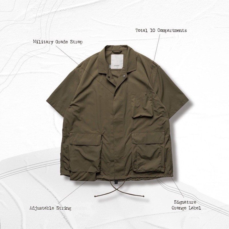 Goopi 孤僻君 "TS-02" Functional M-Shirt - Sage Green 2號