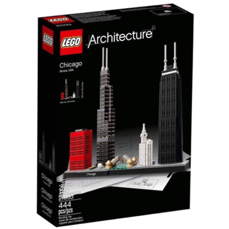 LEGO 樂高 世界經典建築系列 21033 Chicago 芝加哥 已組