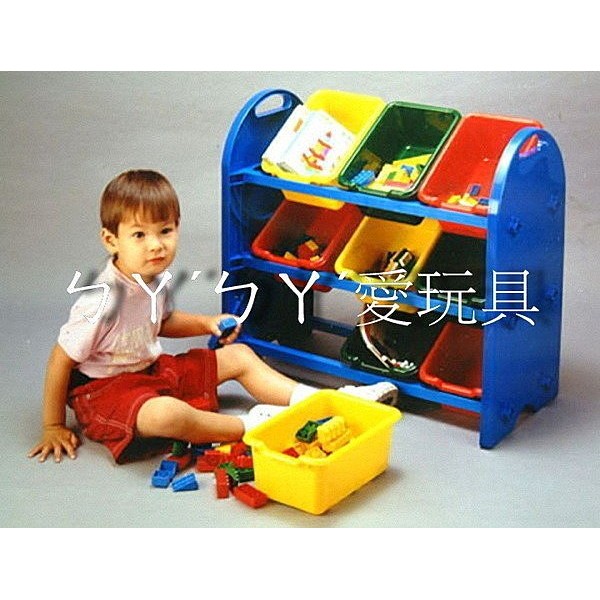 ㄅㄚˊㄅㄚˊ愛玩具，(特價商品)兒童三層/九格收納架8509(台灣製) 收納櫃/收納架/玩具櫃
