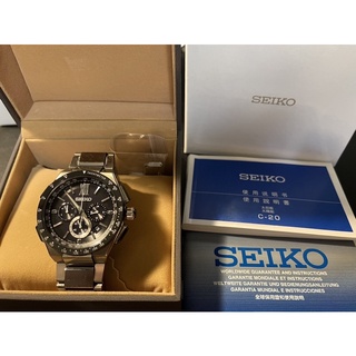 SEIKO 太陽能電波腕錶（8B92-0AE0)