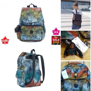 【真品*現貨】Kipling City Pack M 印花 後背包 媽媽包 書包