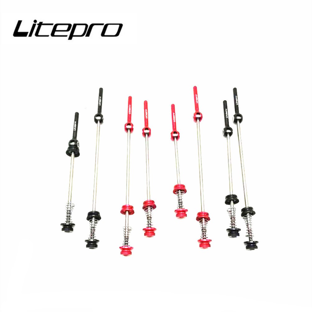Litepro 鈦合金快速釋放桿山地車山地車輪組 QR 桿, 用於公路折疊自行車車輪串