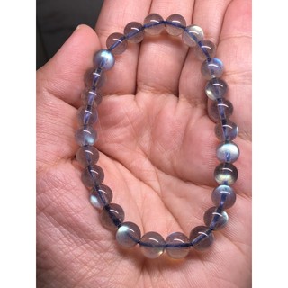 ✨Crystal Blingbling✨［天然水晶飾品］拉長石灰月光手串手珠（7mm）