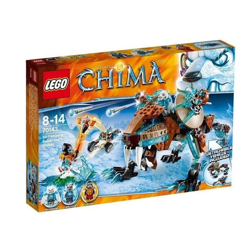 【台中翔智積木】LEGO 樂高 CHIMA 系列 70143 寒冰虎帥Sir Fangar的劍齒步行獸