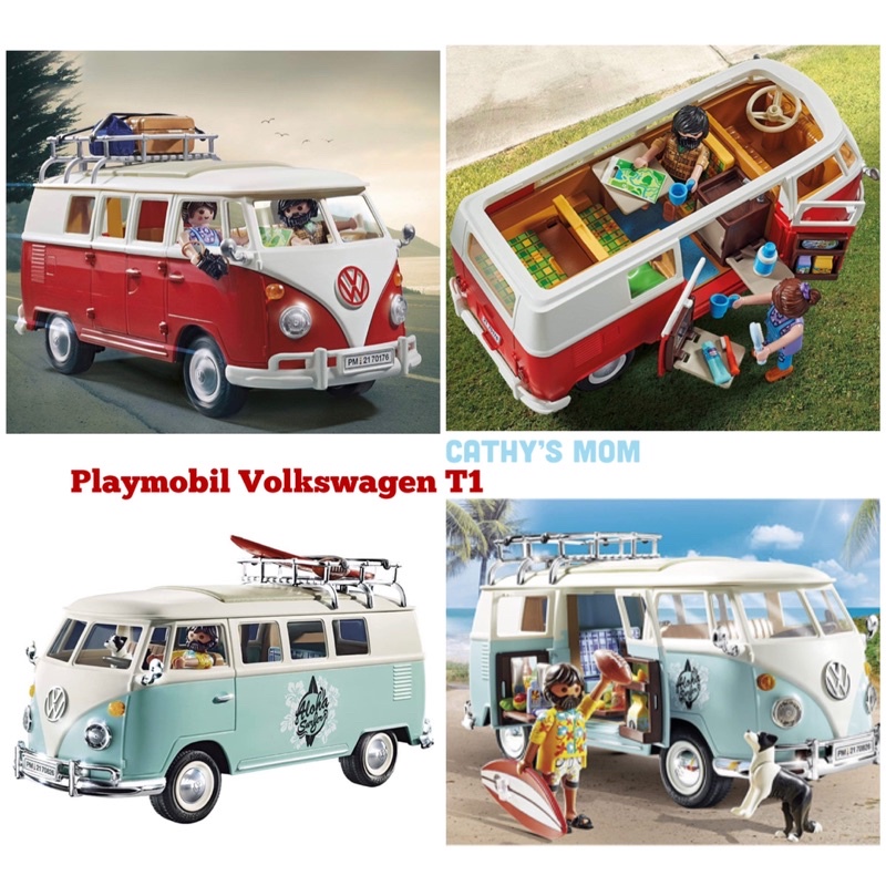 《Cathy’s mom美國代購2店》Playmobil VolkswagenT1露營車70176/特別版70826